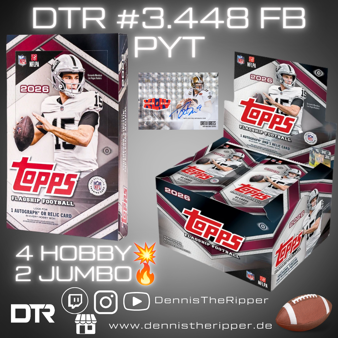 Mini 25% Filler GIGAFILLER! DTR #3448 FB Flagship Jumbo X Hobby 6 Boxer PYT Group Break