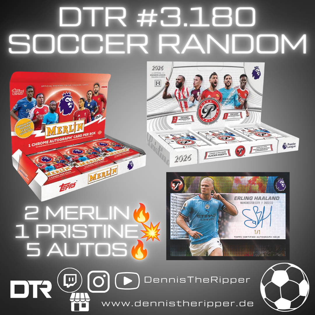 50% Filler DTR #3180 Pristine x Merlin Premier League 3 Boxer Random Group Break