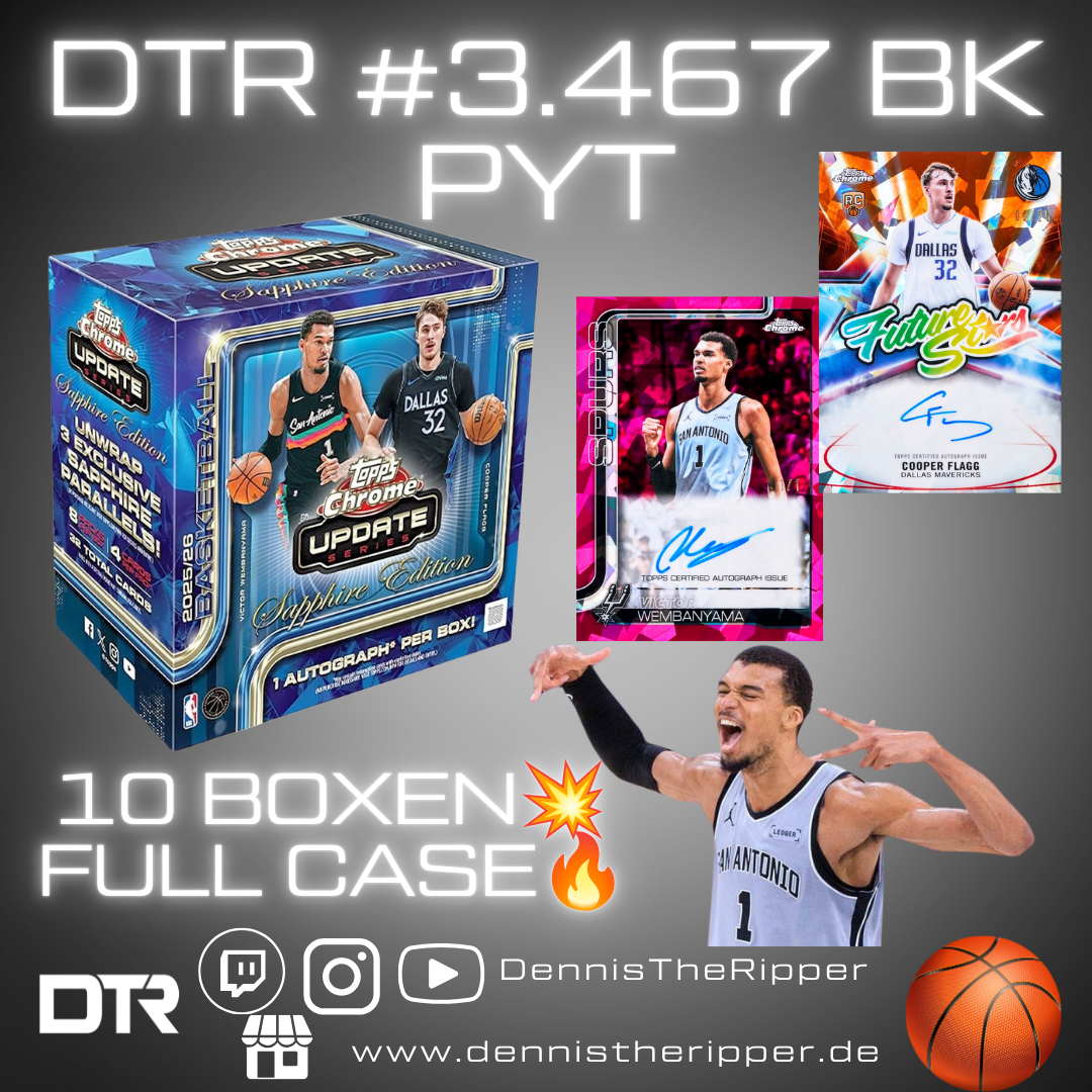 UltraMini 10 Filler 5 Sieger Cleveland Cavaliers & Phoenix Suns & Portland Trail Blazers DTR #3467 BK Chrome Update Sapphire Full Case PYT/PYP Group Break