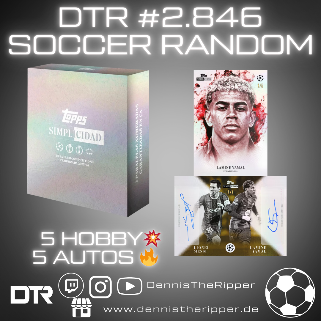 25% Filler DTR #2846 Soccer Simplicidad 5 Boxer Random Group Break