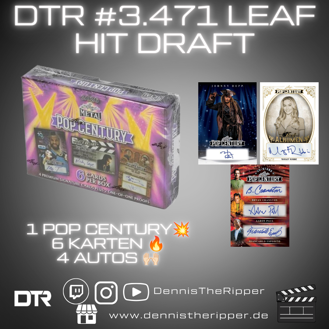 DTR #3471 Leaf Pop Century 1 Box Hit Draft Group Break