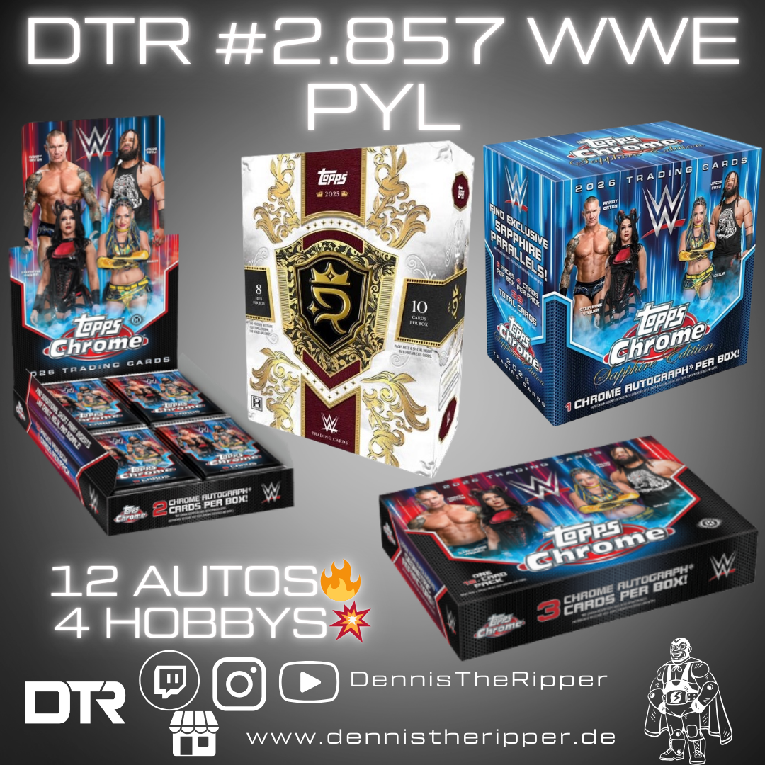 10% Filler GIGAFILLER! DTR #2857 WWE Royalty x Sapphire x Chrome 4 Boxer PYL Group Break