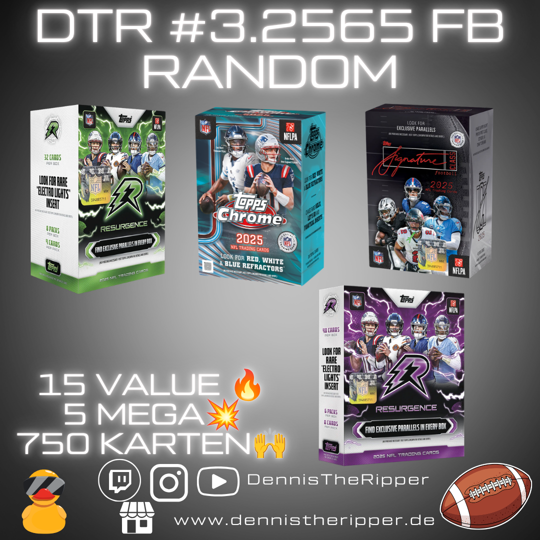 25% Filler DTR #3265 FB Resurgence x Chrome x Signatures 20 Boxer Random Group Break Free Spot 💥