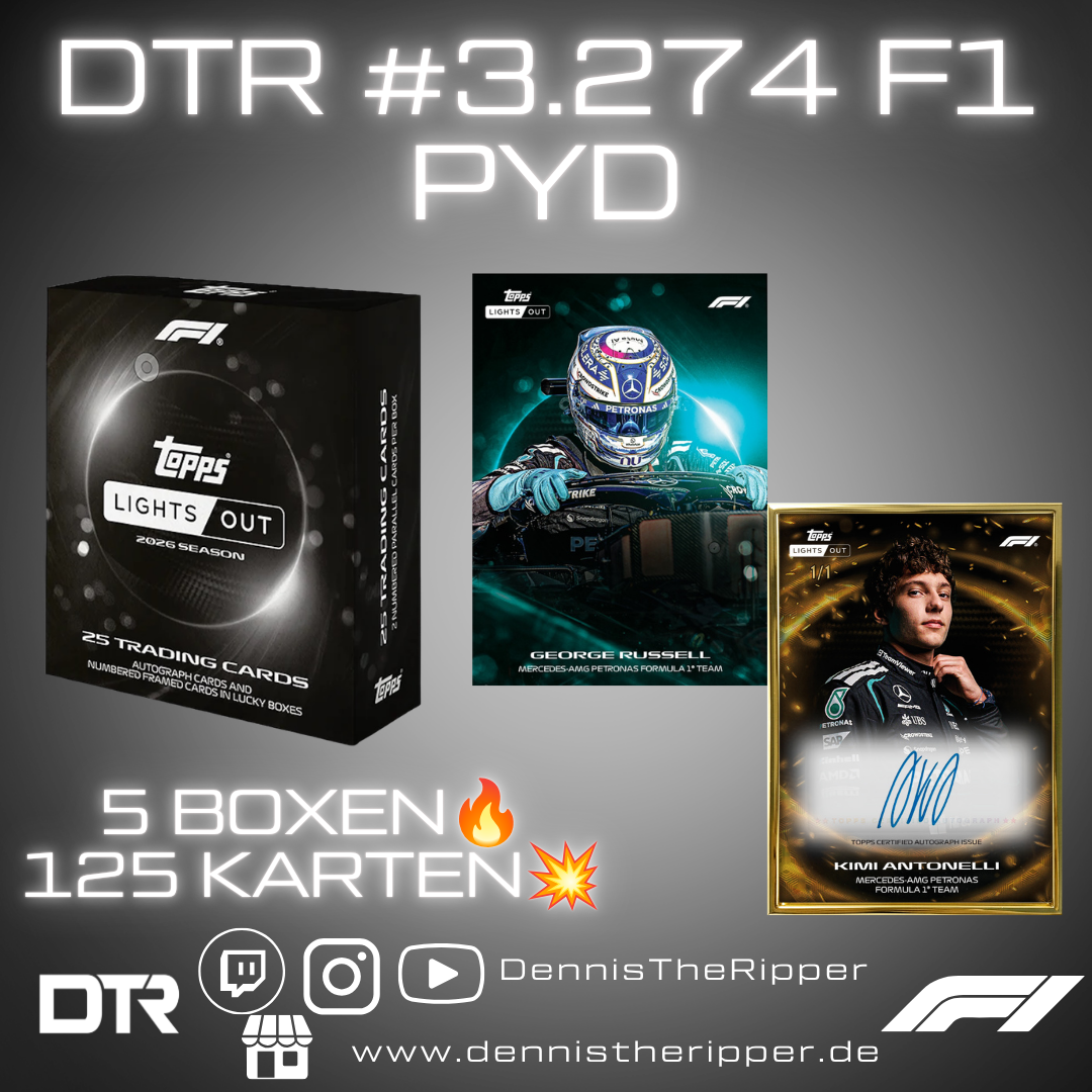 DTR #3274 F1 Lights Out 5 Boxer PYT/PYP Group Break