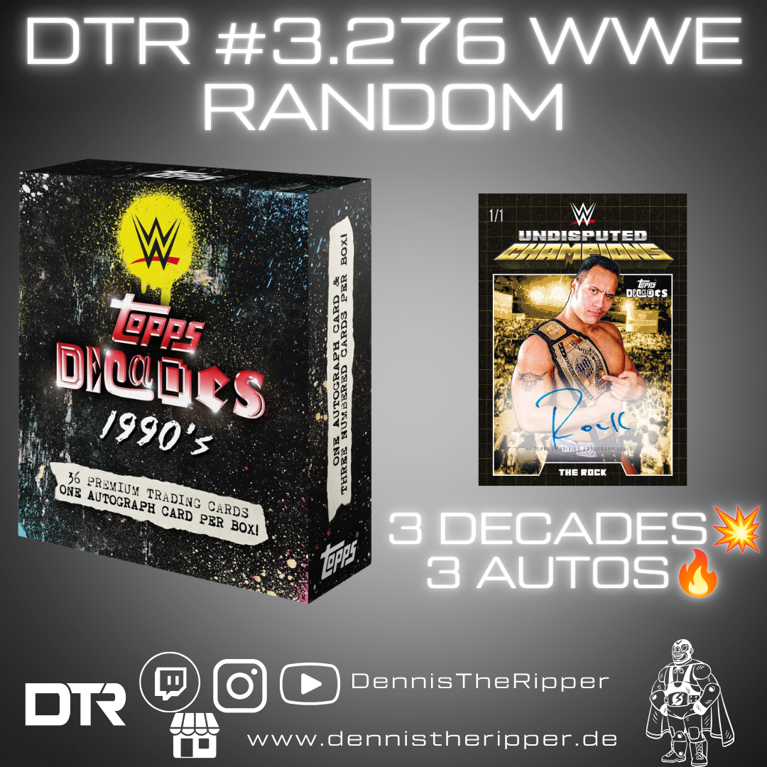 DTR #3276 WWE Decades 3 Boxer Random Letter Group Break