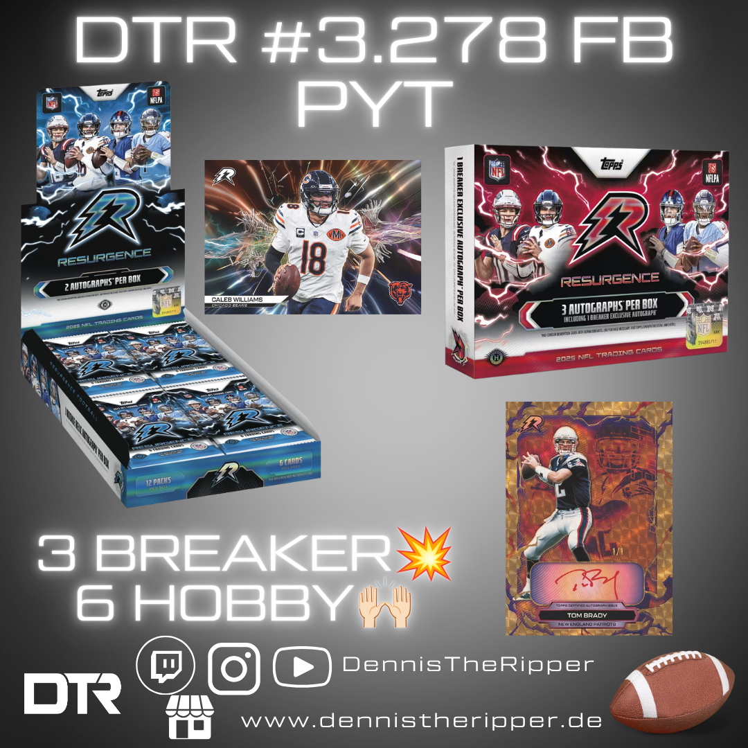 DTR #3278 FB Resurgence Breaker X Hobby 2/2 Half Case PYT Group Break
