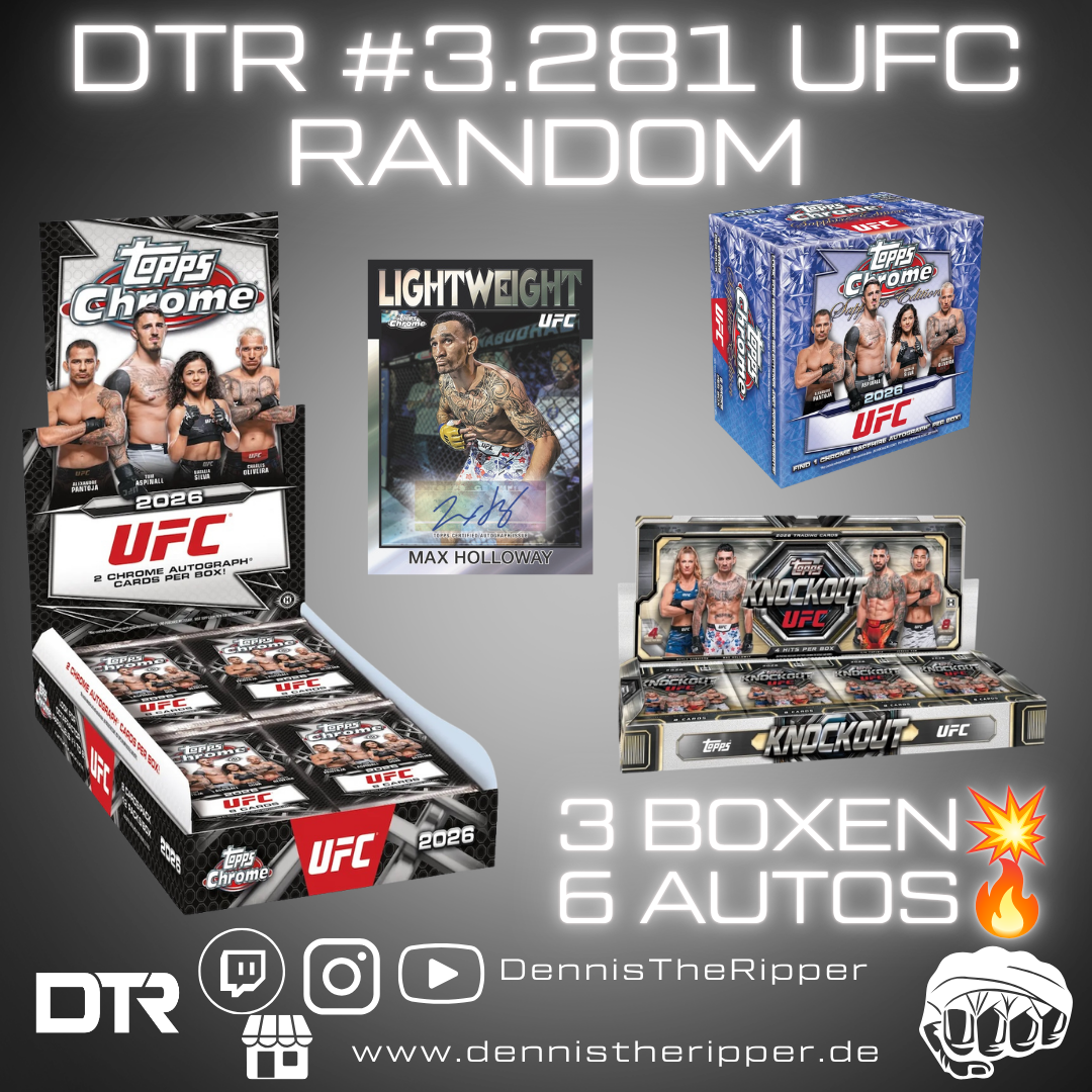 DTR #3281 UFC Mixer 3 Boxer Random Letter Group Break