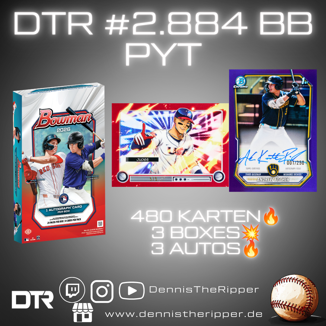 DTR #2884 BB Bowman Hobby 3 Boxer PYT Group Break