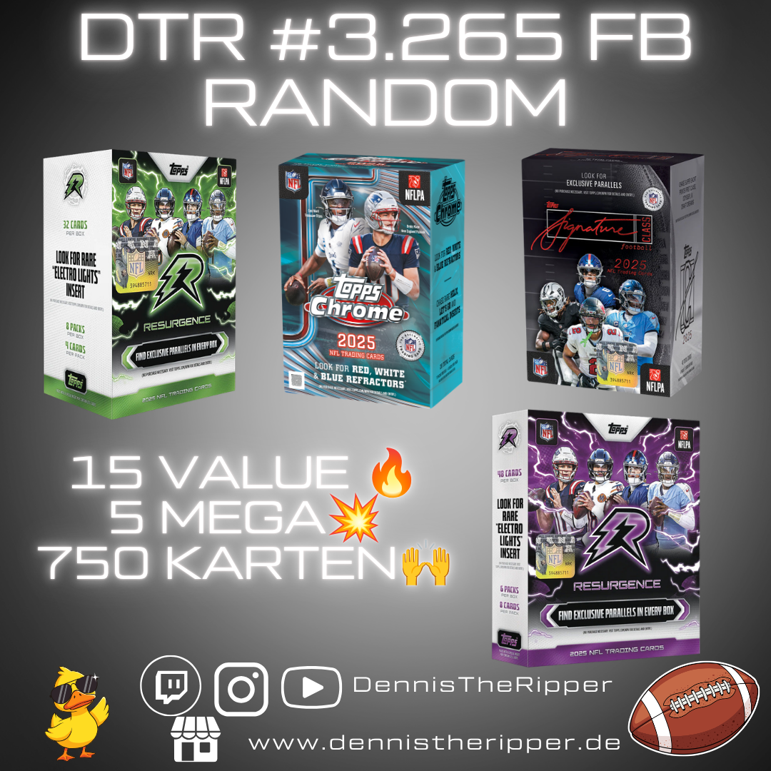 50% Filler DTR #3297 FB Resurgence x Chrome x Signatures 20 Boxer Random Group Break Free Spot 💥
