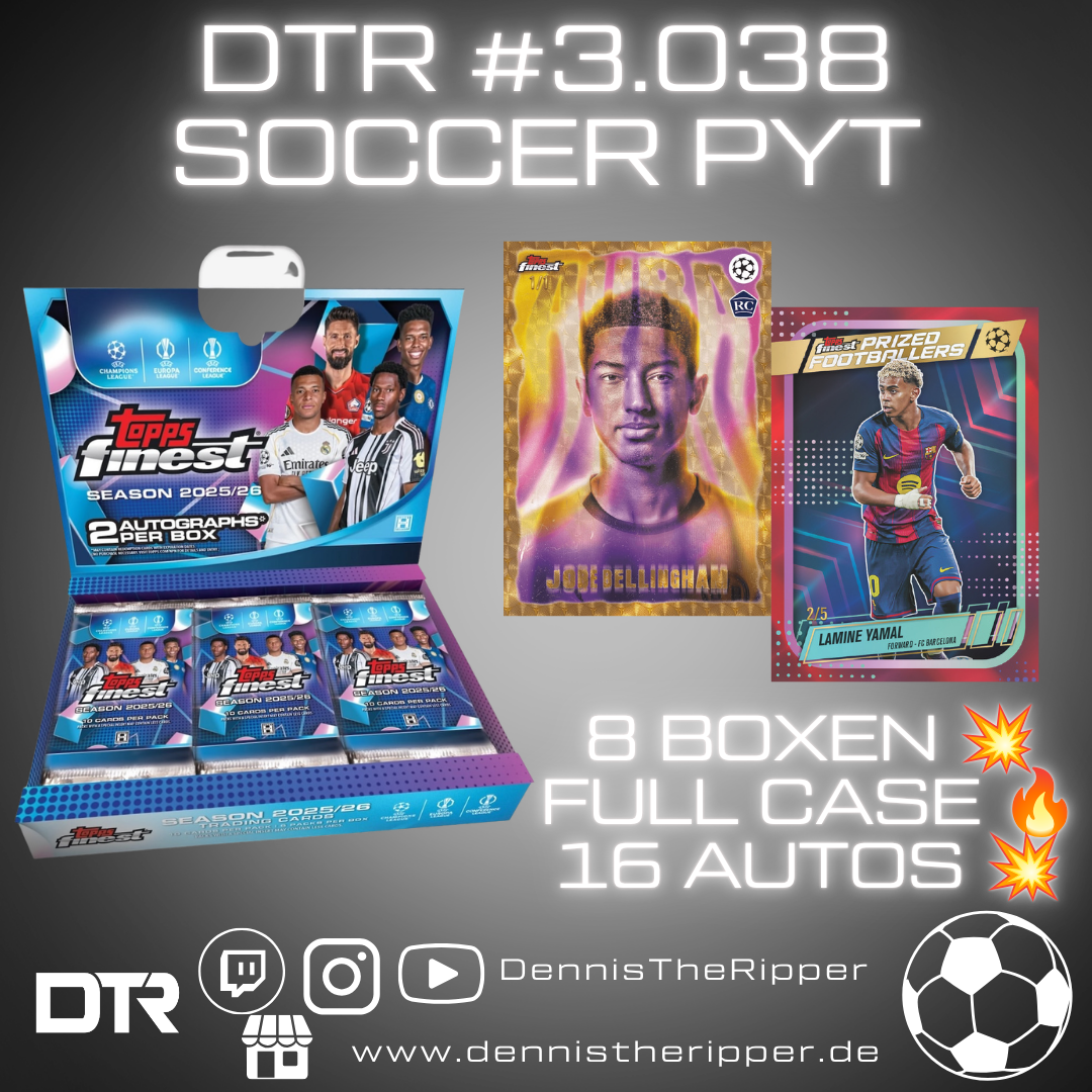 DTR #3038 Soccer Finest UCC Hobby Full Case PYT/PYP Group Break