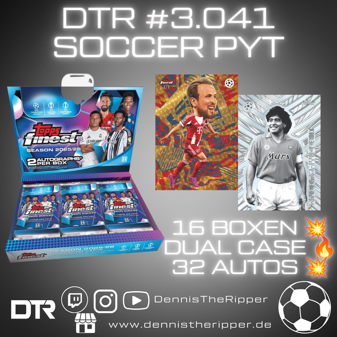 DTR #3041 Soccer Finest UCC Hobby Dual Full Case PYT/PYP Group Break