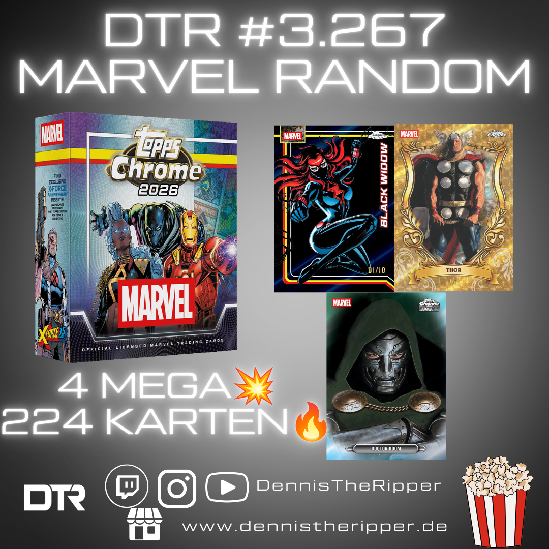 DTR #3267 Marvel Chrome Mega 4 Boxer Random Letter Group Break