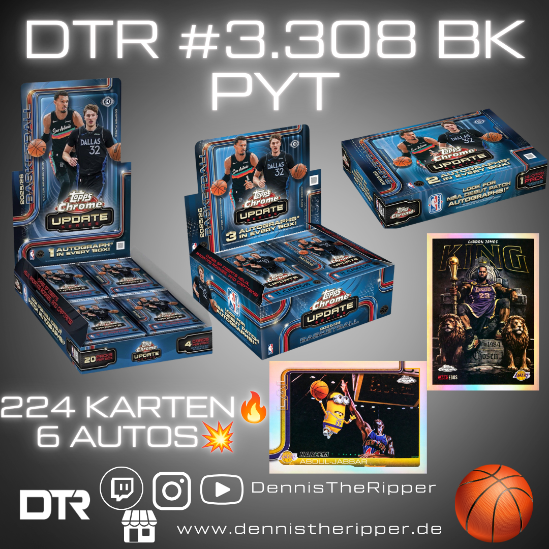 10 Filler 5 Sieger DTR #3308 Basketball Chrome Update Jumbo x Breaker x Hobby 3 Boxer PYT Group Break