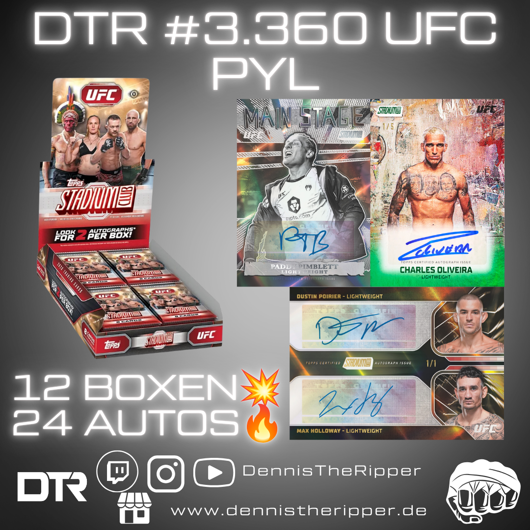 25% Filler GIGAFILLER! DTR #3360 UFC Stadium Full Case PYT/PYP Group Break