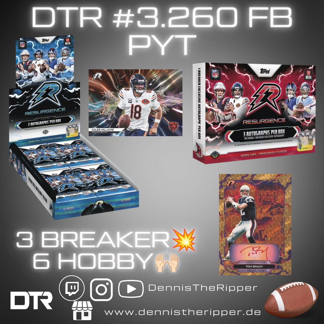 50% Filler GIGAFILLER! DTR #3260 FB Resurgence Breaker X Hobby Half Case PYT Group Break 2/2