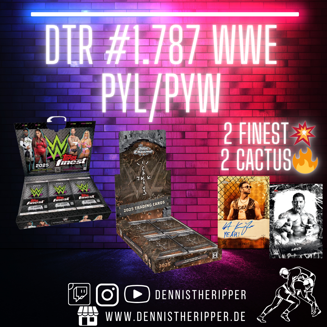 DTR #1787 WWE Cactus x Finest PYW/PYL Group Break