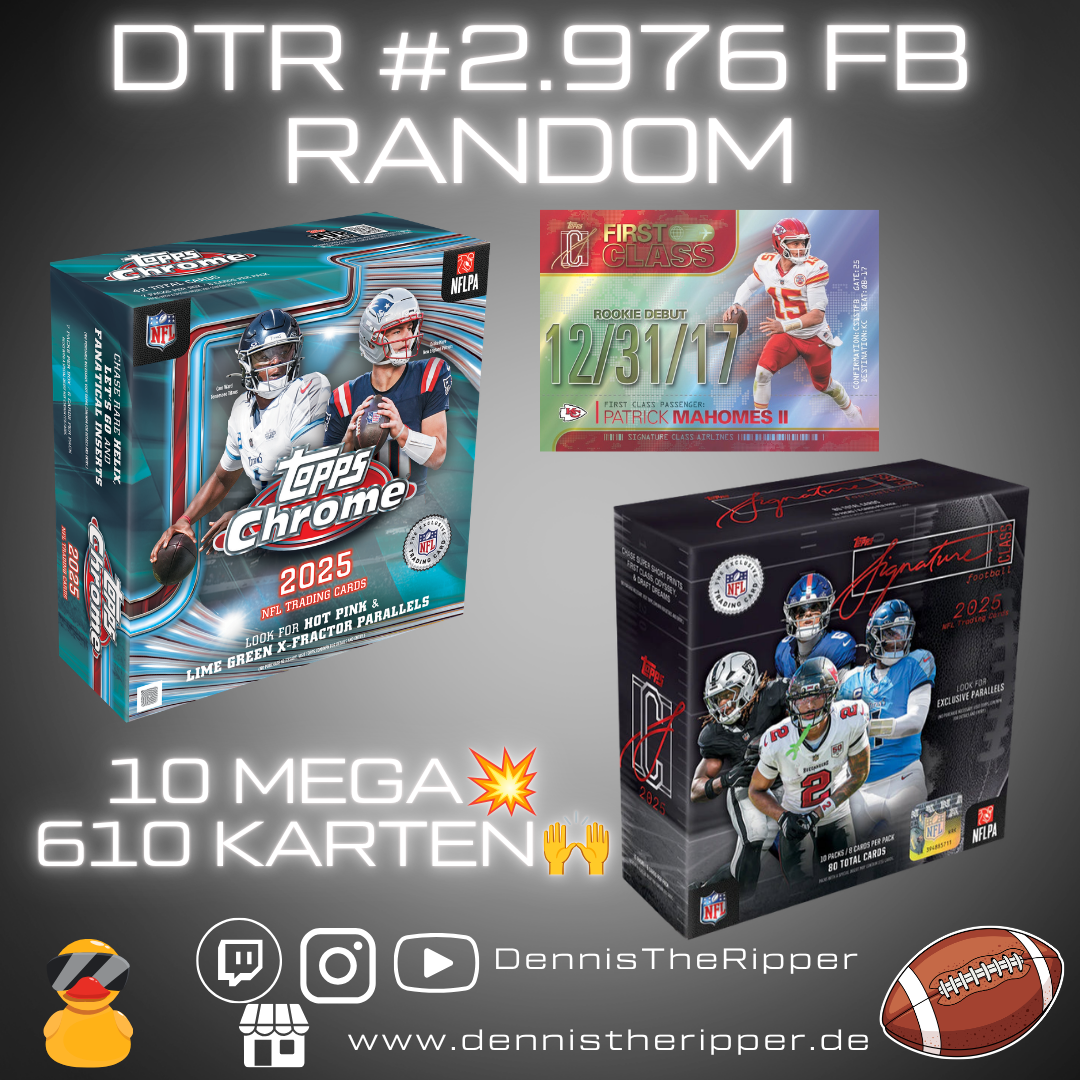 25% Filler DTR #2976 FB Chrome X Signature 10 Boxer Random Group Break Free Spot 💥