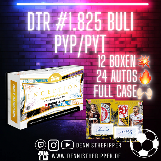 DTR #1825 Buli Inception PYP/PYT Group Break 12 Box Full Case