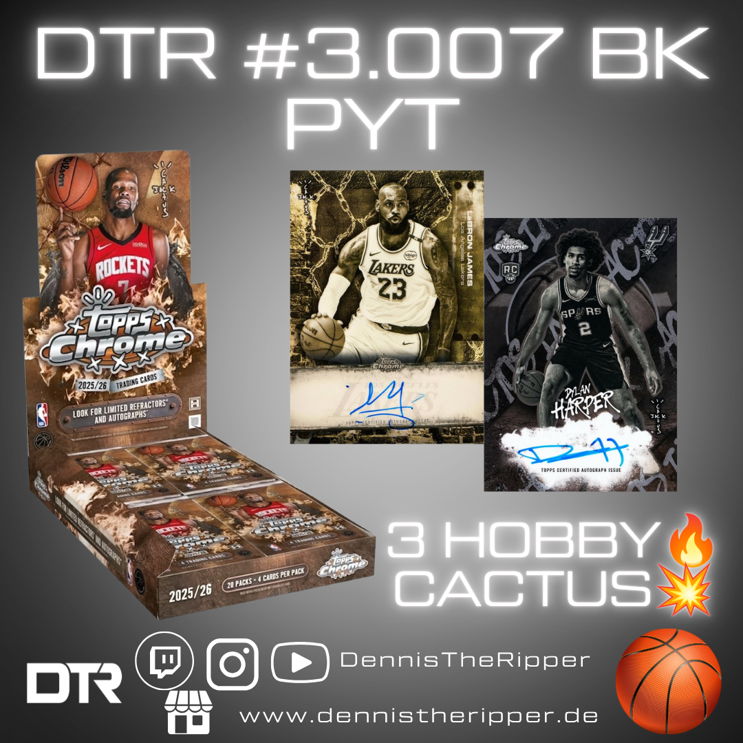 DTR #3007 BK Cactus Jack 3 Boxer PYT Group Break
