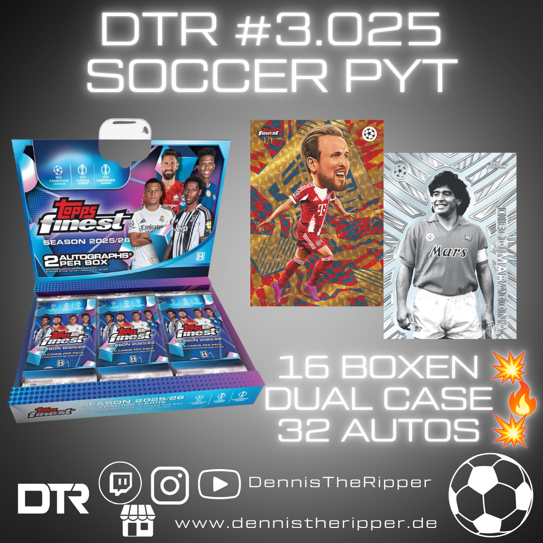 DTR #3025 Soccer Finest UCC Hobby Dual Full Case PYT/PYP Group Break