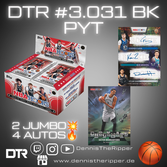DTR #3031 BK Hoops Hobby 1 Box PYT Group Break
