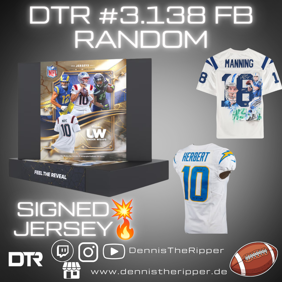 DTR #3138 FB Under Wraps NFL Jersey 1 Box Random Group Break