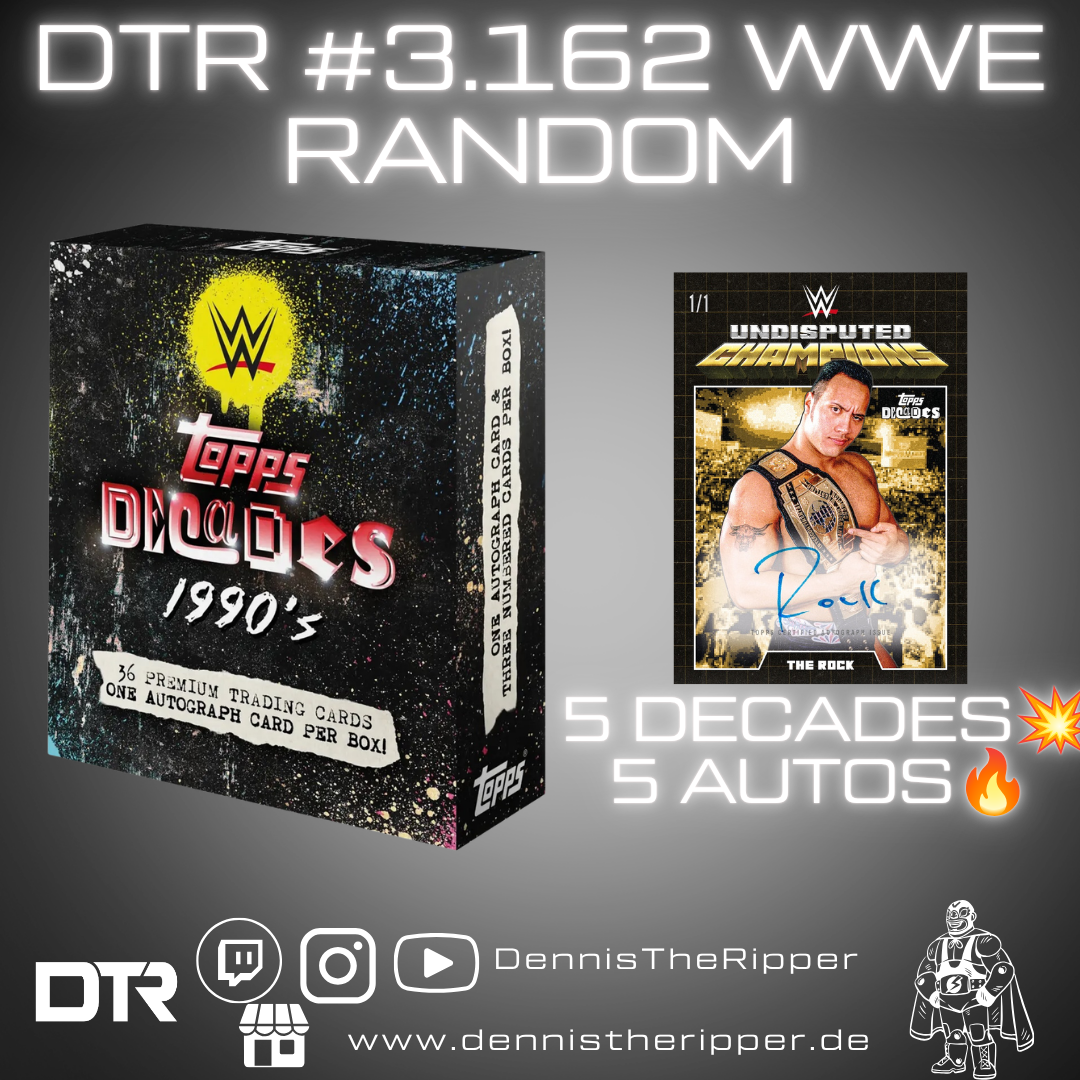 25% Filler DTR #3162 WWE Decades Half Case Random Letter Group Break