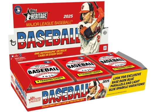 2025 Topps Heritage MLB Baseball Hobby Box