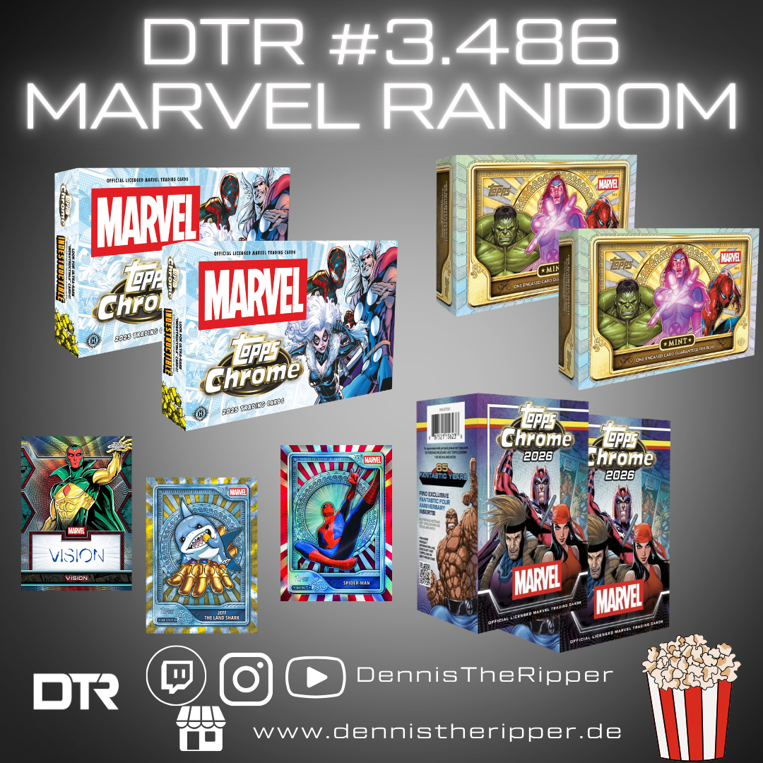 25% Filler DTR #3486 Marvel Mint X Chrome 6 Boxer Random Letter Group Break