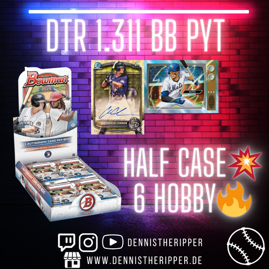 DTR #1311 BB Bowman Hobby Half Case Group Break PYT 1/2