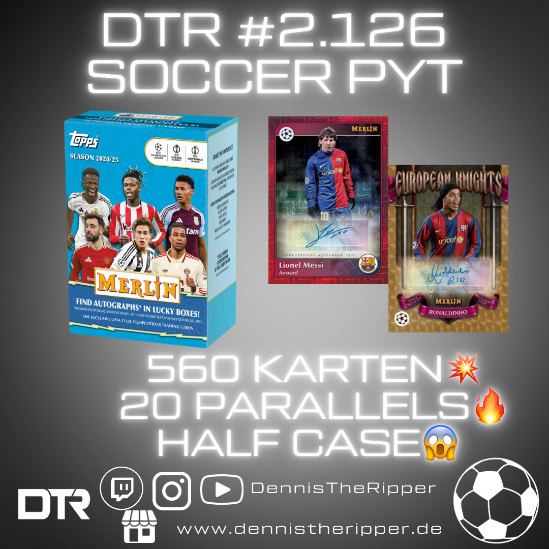 DTR #2126 Soccer Merlin Value Half Case PYT 10 Mini 5 Filler Real Madr ...