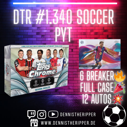 DTR #1340 Soccer UCC Chrome Breakers PYT Full Case