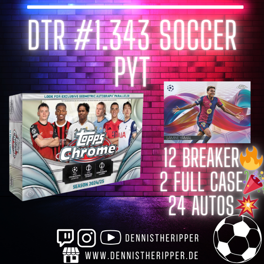 DTR #1343 Soccer UCC Chrome Breakers PYT 2x Full Case