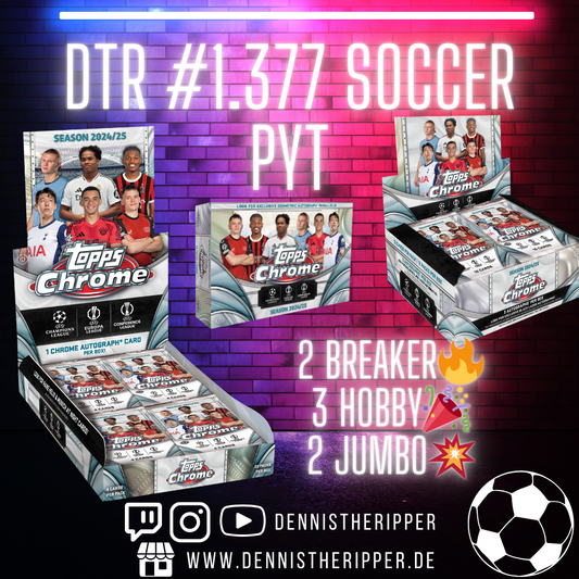 DTR #1377 Soccer UCC Chrome Jumbo Breakers Hobby PYT