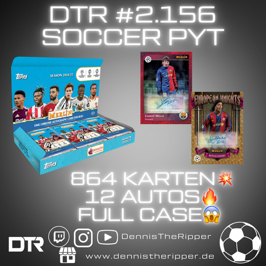 50% GIGAFILLER! 61 Spots 61 Sieger DTR #2156 Soccer Merlin Hobby Full Case PYT