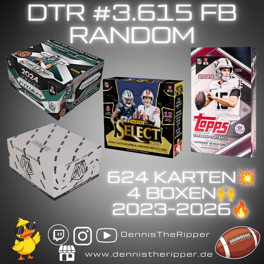 25% Filler DTR #3615 FB Flagship x Prizm x Mosaic x Select 4 Boxer Random Group Break Free Spot 💥
