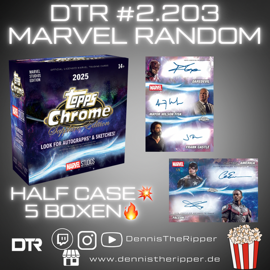 DTR #2203 Marvel Studios Random Half Case Group Break 2/2 50% Filler