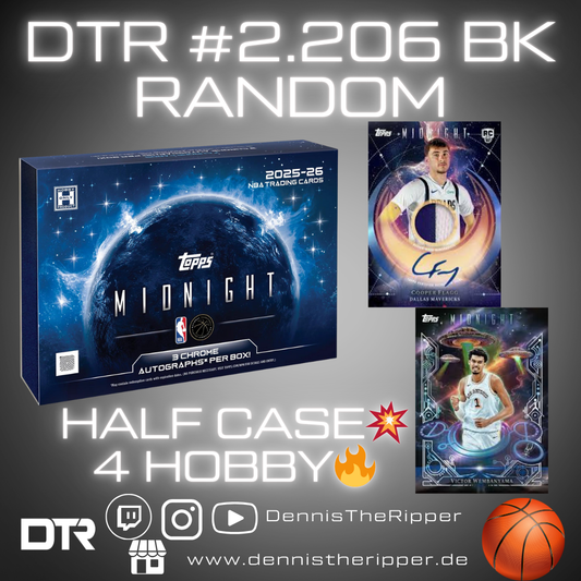 DTR #2206 BK Midnight Half Case Random Group Break 1/2 50% Filler