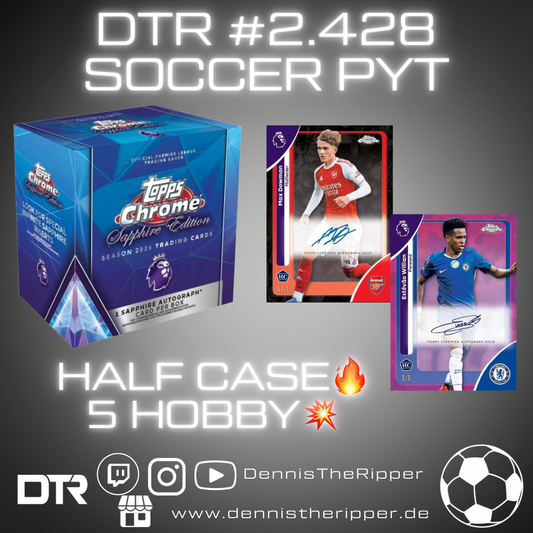 DTR #2428 Soccer Permier League Sapphire Half Case PYT/PYP Group Break 1/2
