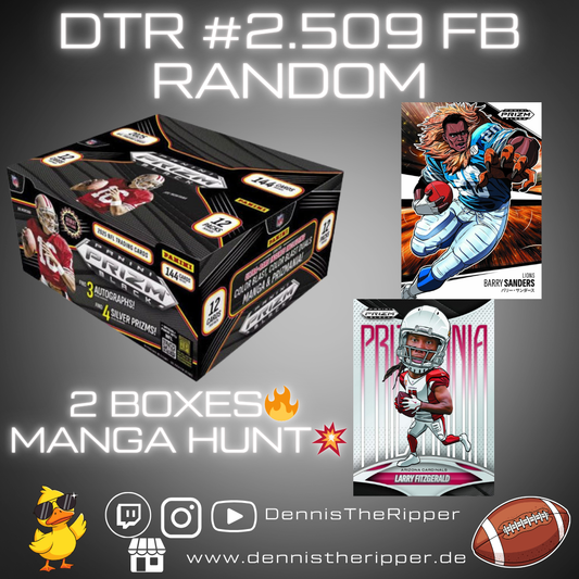 DTR #2509 FB Prizm Black 2 Boxer Random Group Break Free Spot 💥
