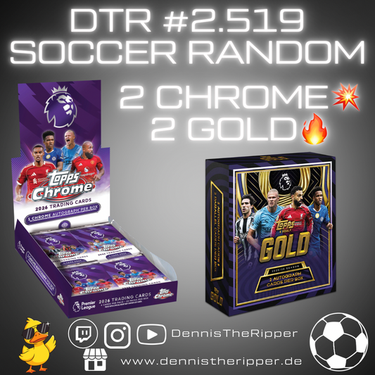 DTR #2519 Soccer Premier League Mixer 4 Boxer Random Group Break Free Spot 💥