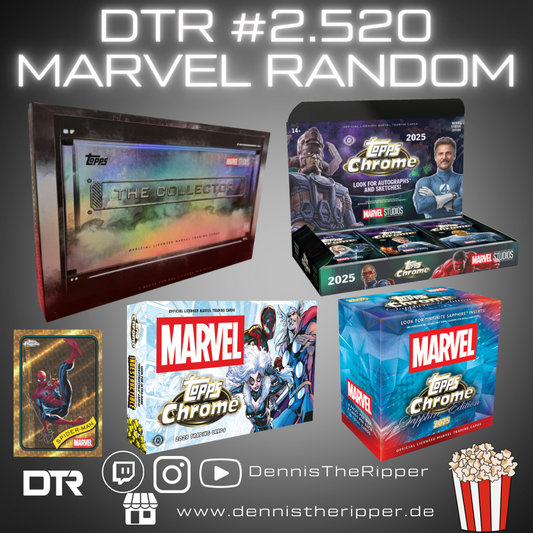 DTR #2520 Marvel Chrome Studios Sapphire Collector 4 Boxer Random Group Break