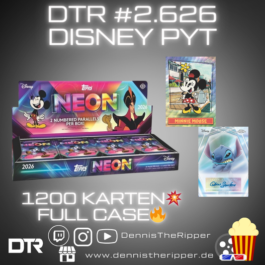 DTR #2626 Disney Neon Hobby Full Case PYT/PYP Group Break