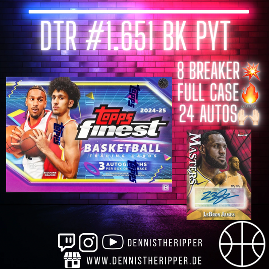 DTR #1651 BK Finest Breakers PYT Group Break Full Case