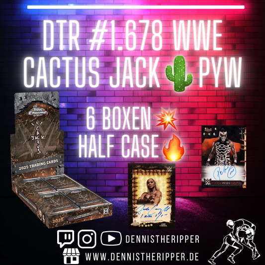 DTR #1678 WWE × Cactus Jack PYW Half Case Group Break 1/2