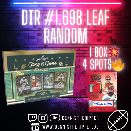 DTR #1698 FB Glory of the Game Random Group Break