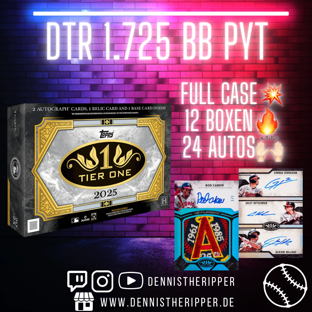 DTR #1725 BB Tier One PYT Full Case Group Break