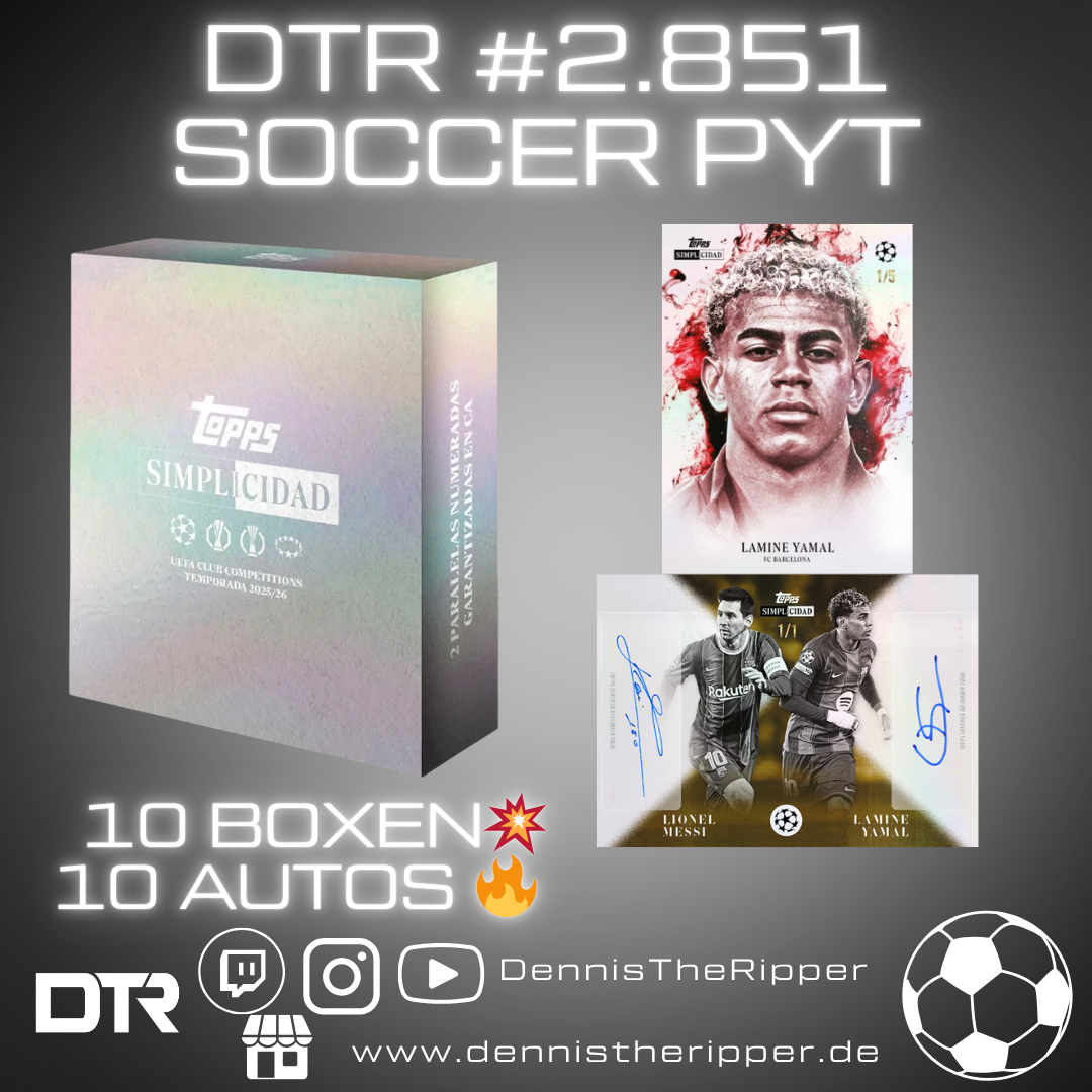 Mini 10 Filler 5 Sieger DTR #2851 Soccer Simplicidad Full Case PYT/PYP Group Break