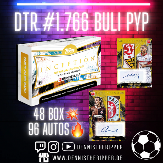 DTR #1766 Buli Inception PYP/PYT Group Break 48 Box 4x Full Case