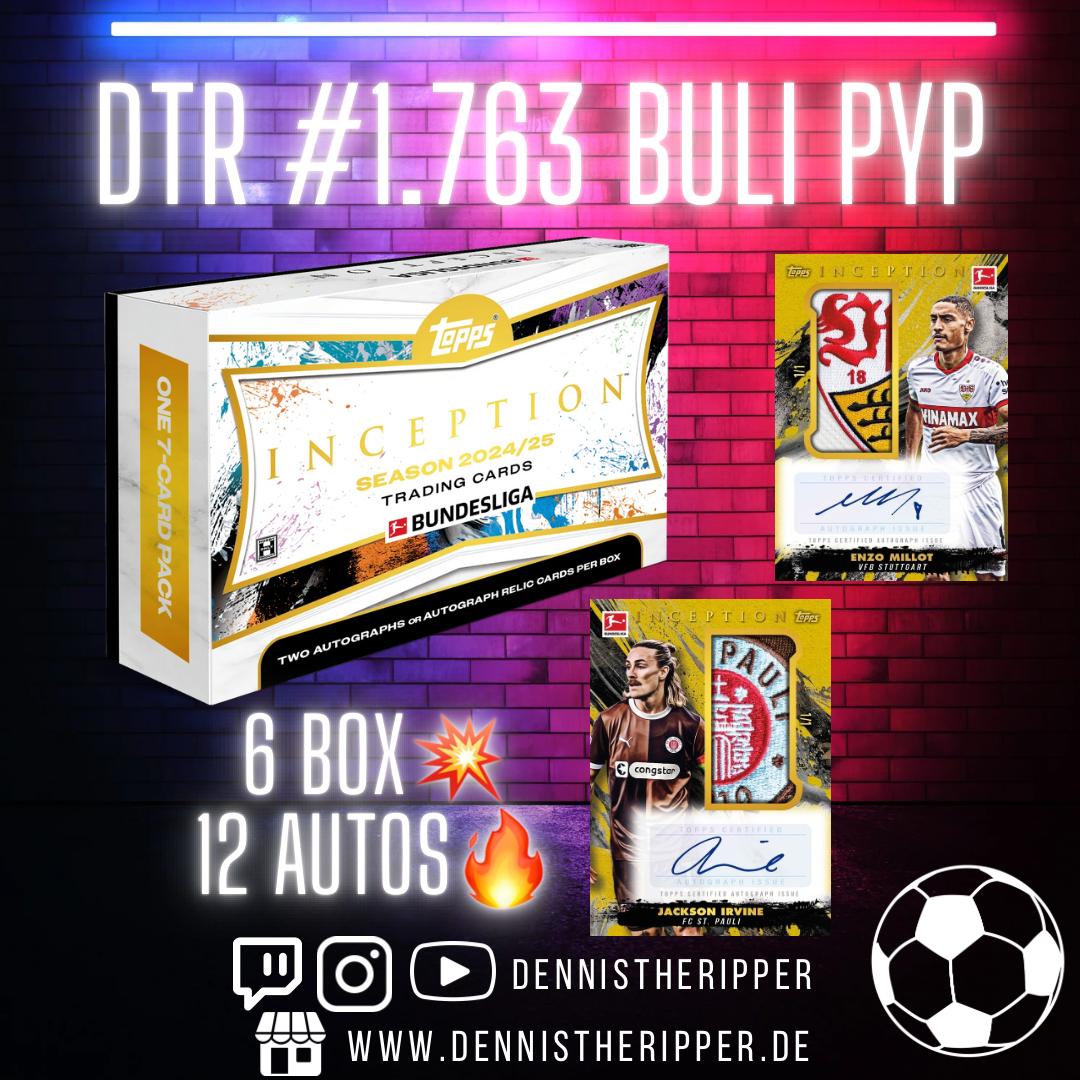 DTR #1763 Buli Inception PYP/PYT Group Break 6 Box Half Case
